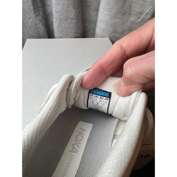 Hoka One One Stinson 7 Triple White 1141530-WWH Men Sz 5B - Picture 9 of 11